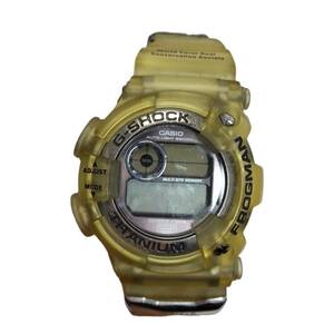 【ジャンク品】 CASIO G-SHOCK DW-9900WC FROGMAN TITANIUM カシオ フロッグマン イエロー メンズ腕時計 箱無し 本体のみ L59979RD