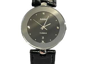 【中古品】RADO ラドー FLORENCE フローレンス 129.3742.4 メンズ腕時計 文字盤ブラック デイト 箱あり L59834RE