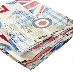  tablecloth multi cover Vintage manner Union Jack London ( square A 90×90cm)