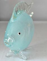 訳あり 置物 熱帯魚モチーフ 美しい透明感 ガラス製 (夜光 蓄光タイプ)_画像3
