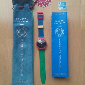 Неиспользованный Swatch GZ129 Crystal Surprise 1994 Club Watch