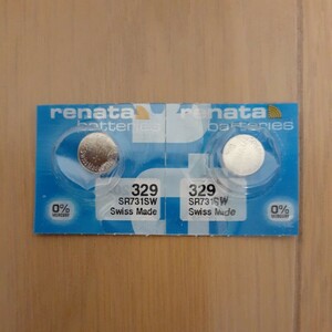 ボタン電池　remata　レナタ329　SR３71SW　未使用２個セット