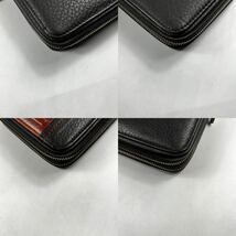 1円〜【入手困難品】 Dunhill ダンヒル オーガナイザー 長財布 トラベルケース ブラック 黒 レザー セカンドバッグ ダブルジップ ビジネス_画像6