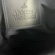 1円〜 ヴィヴィアンウエストウッド Vivineen Westwood トートバッグ ビジネスバッグ A4収納◎ 肩掛け◎ レザー ネイビー オーブ 通勤鞄_画像10