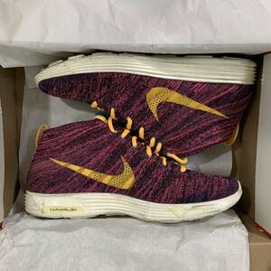 29cm NIKE LUNAR FLYKNIT CHUKKA 554969-085 US11 ナイキ ルナ フライニット チャッカ 紫 黄 パープル