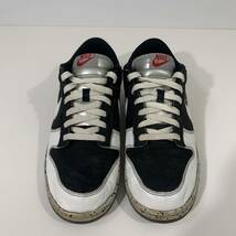 28.5cm NIKE DUNK LOW CL AIR JORDAN 4 304714-018 US10.5 ナイキ ダンク ロー ブラック ホワイト 黒白 BLACK/WHITE-GRANITE 2006年製_画像3