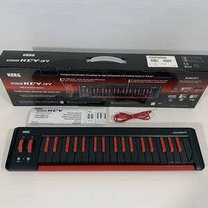 美品 KORG microKEY-37 black red 黒赤 コルグ マイクロ キー 37 MIDIキーボード USB
