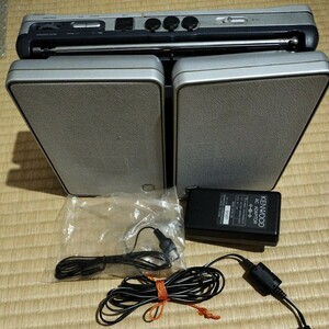 KENWOOD★MDCDラジカセ オーディオ機器 コンパクト昭和平成