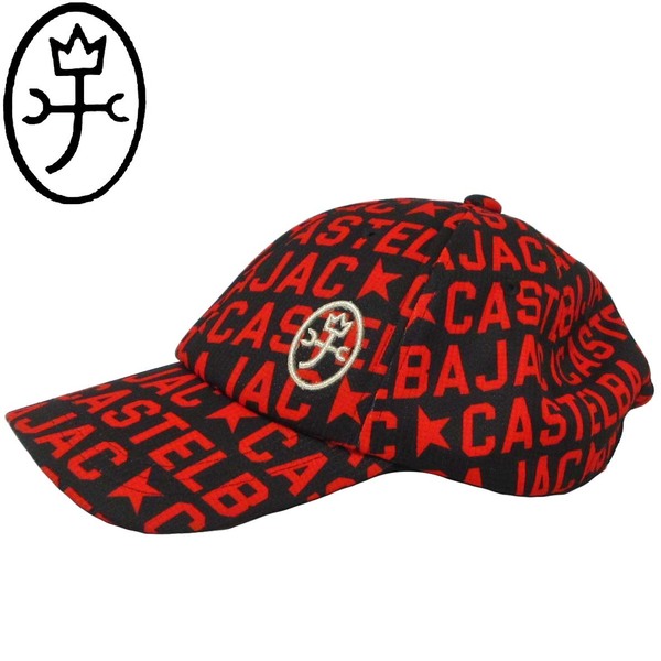 ★CASTELBAJAC★SALE ベースボールキャップ【黒×赤F/57~60cm】春夏モデル 7234191155 カステルバジャック