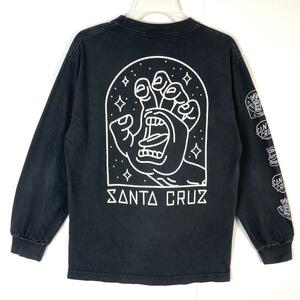 サンタクルーズSanta Cruz長袖TシャツロンT両面プリントヴィンテージ黒