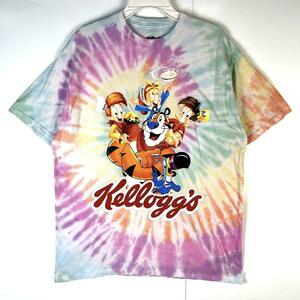 Kellogg'sケロッグTシャツ企業ロゴトニー・ザ・タイガーコーンフロスティ