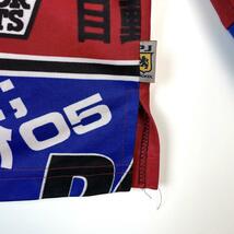 USA製Knit Wearハーフジップポロシャツモータースポーツ自動車競技 漢字_画像4