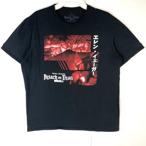 Attack on Titan進撃の巨人アニメTシャツエレン・イェーガーキャラ物