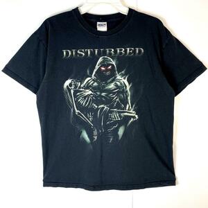 GildanギルダンDisturbedディスターブドバンドTシャツバンT両面