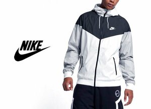 NIKE ナイキ NSW WIND RUNNERトレイル ランニング フーディー ジャケットM/裏地メッシュ フード付き ナイロンジャケット/メンズ/AT5271-101