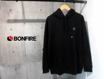 新品 Bonfire ボンファイア HOODED PARKER AXEスウェット パーカーXL/裏起毛 プルオーバー フーディ/黒/メンズ/50BNF1FCD2200/スノーボード_画像1