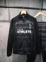 美品 ATHLETA アスレタ CAF' DO BRASIL GALLERY-2 デザイン セットアップ ジャージM/上下セット/メンズ/黒 ブラック/サッカー フットサル_画像2