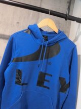 OAKLEY オークリー BIG LOGO ELLIPSE HOODIE ビッグロゴプリント スウェットパーカーL/プルオーバー フーディ/青 ブルー/メンズ/472589_画像4