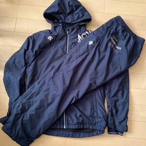 DESCENTE デサント MoveSport EKS+THERMO ウインドブレーカー上下　L 紺