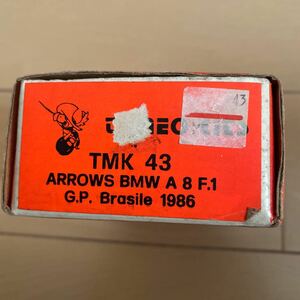 TAMEO タメオ メタルキット TMK43 ARROWS BMW A8 1986