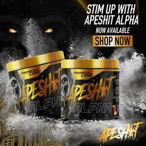 * domestic not yet sale * powerful .. pre Work out!PRIMEVAL LABS company APESHIT ALPHA 40 batch pink Star dust taste *