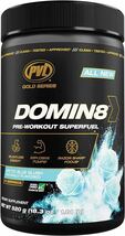 ★一個のみ限定入荷★国内未発売★最強NOシリーズ！！PVL Gold Series Domin8 - 20回分 Arctic Blue Slush味★超絶爆裂プレワークアウト★_画像6