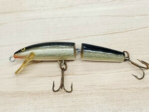 ラパラ フローティングジョインテッドJ-9 6.4g S RAPALA シーバスフィッシング バス釣り ソルト トラウト ウッドプラグ 中古ルアー