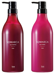  horn You soma LUKA color shampoo 770g color Charge 750g set pink hoyu domestic regular goods 