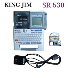 岩)KING JIM キングジム SR530 TEPRA PRO テプラプロ ラベルライター ラベルプリンター 4-24mm シールプリンター 事務用品 240221(L-1-2