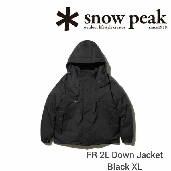 スノーピーク snow peak FR 2L Down Jacket XLダウンジャケット Black ブラック