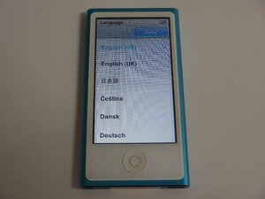 ユ■IP507　♪Apple iPod nano A1446 第7世代 16GB 初期化済 現状品
