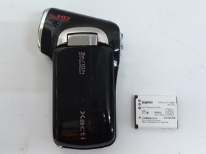 レ■/Zこ7527　SANYO デジタルムービーカメラ Xacti DMX-CA100型　撮影OK バッテリー付 / ジャンク 保証無
