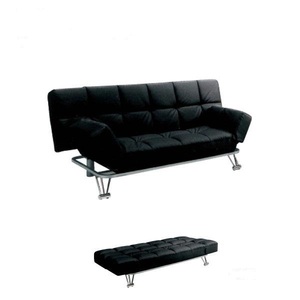  outlet free shipping! reclining * sofa bed *3 seater .* black * new goods unused goods * exhibition goods 