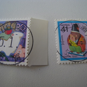 使用済み切手12点 満月印／「年賀」印の画像8