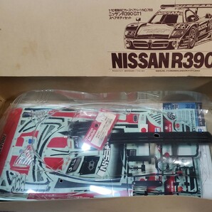 【絶版】【入手困難】タミヤ スペアボディセット NISSAN R390 GT1 未組立 電動RCカースペアパーツの画像2