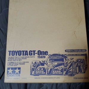 【絶版】【入手不可】タミヤ スペアボディ 1/10 TOYOTA GT－One 99年ステッカー付き 電動RCカースペアパーツ No.858