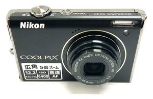 〈カメラ〉Nikon ニコン　COOLPIX S640 デジタルカメラ　デジカメ　コンパクト　ブラック系【中古/現状品】004047-② 