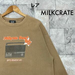 レア MILKCRATE ATHLETICS Aaron Lacrate NYC 90s 00s HipHop MIX TAPE ヴィンテージ サイズL相当 玉FL3402