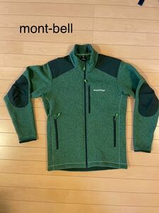 モンベル mont-bell メンズS フリース ジャケット クリマプラス ニットジャケット