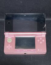 任天堂　3DS 本体　クレードル　ソフト2点　電源コード　88円スタート！　ミスティピンク　動作品_画像4