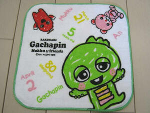 1.[ new goods ] inscription * Gachapin x Mucc * Mini towel handkerchie 