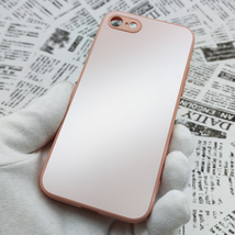 iPhone 7/8/SE ガラス背面シリコンケース [29]ピンク (4)_画像3