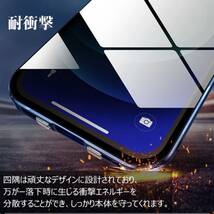 ダブルロック付き+前後強化ガラス+レンズカバー一体型 iPhone11 12 13 14 15 Pro max mini Plus ケース アルミ合金 耐衝撃 全面保護 _画像8