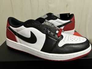 定価以下 新品 NIKE AIR JORDAN 1 RETRO LOW OG BLACK TOE ナイキ エア ジョーダン つま黒 US9.5 27.5cm CZ0790-106