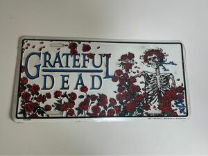 Grateful Dead グレイトフル・デッド ナンバープレート SKELETON & ROSES 看板