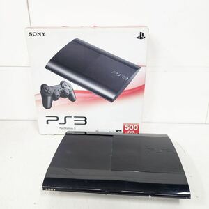 ジャンク PlayStation3 PS3本体のみ CECH-4000C チャコールブラック 通電・映像出力のみ確認【NK5125】