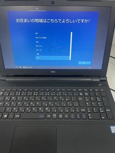 NEC VJT23F-1 versaPro ノート型パソコン 初期化済み 電源コード無し 現状品【NK5095】