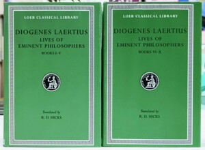 r0209-1.Diogenes Laertius LIVES OF EMINENT PHILOSOPHERS 全2巻揃/loeb classical library/古典/文学/ギリシャ語/洋書/哲学/思想/ローブ