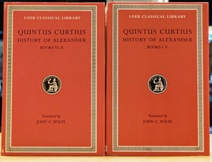 r0216-9.Quintus Curtius : History of Alexander 2冊揃い/LOEB CLASSICAL LIBRARY/ローブ・クラシカルライブラリー/洋書/古典/文学/