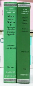 r0209-15.MINOR ATTIC ORATORS 全２巻揃い/loeb classical library/ローブ・クラシカルライブラリー/古典/文学/ギリシャ語/洋書/